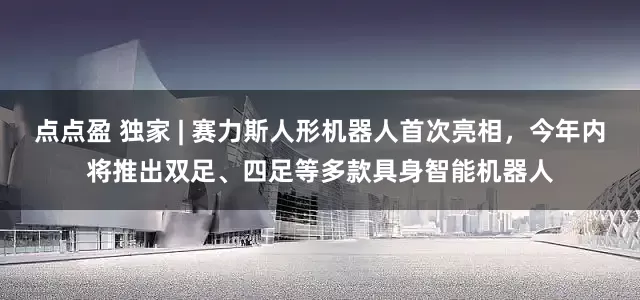 点点盈 独家 | 赛力斯人形机器人首次亮相，今年内将推出双足、四足等多款具身智能机器人